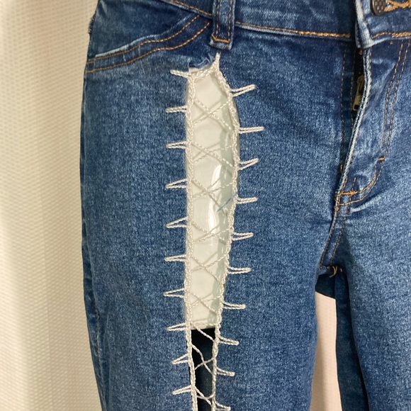 Lace up y2k vintage jeans - Picture 4 of 7